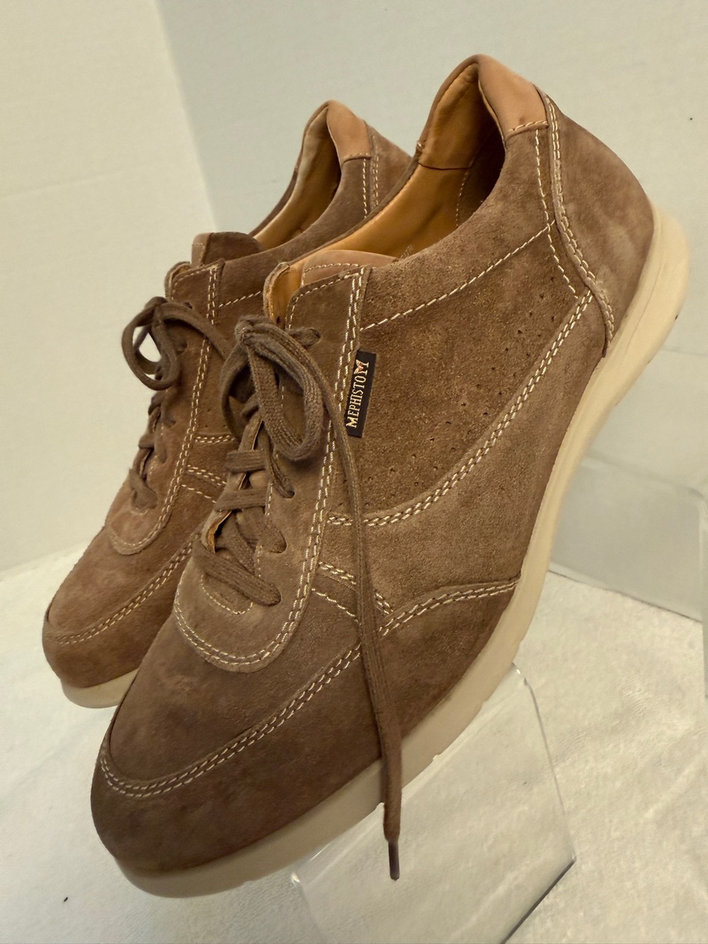 Mephisto City Hiker Men’s US 9 Brown Suede Leather Walking Shoes XtraLight